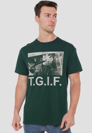 Warner Brothers, FRIDAY THE 13TH/TGIF - T-Shirt print - dark green