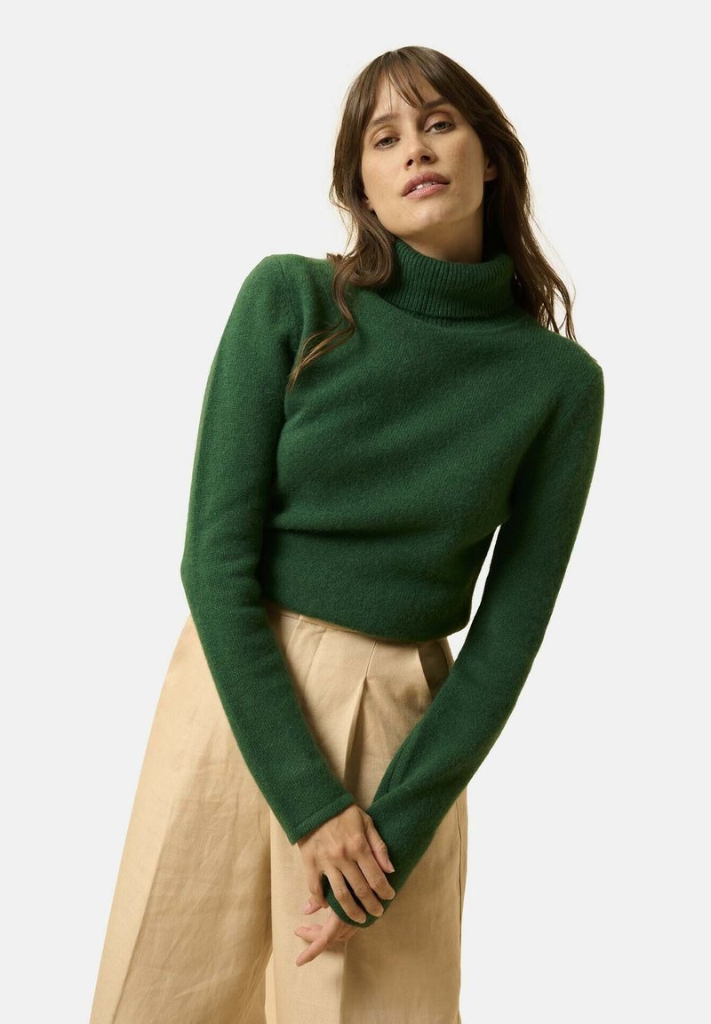 Just Cashmere COL ROULÉ FILS - Maglione - fir tree