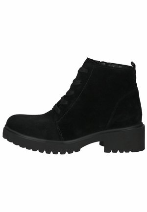 Lace-up ankle boots - schwarz