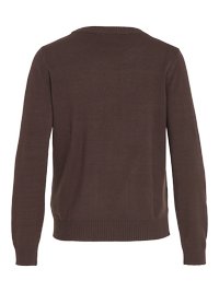 VILA VIRIL O NECK  - Stickad tröja - coffee bean