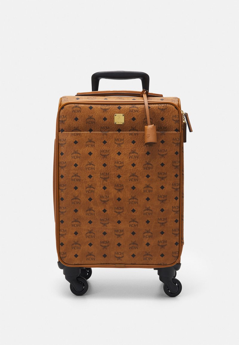 MCM TRAVELER VISETOS TROLLEY CABIN SMALL UNISEX - Lagaminas su ratukais - cognac