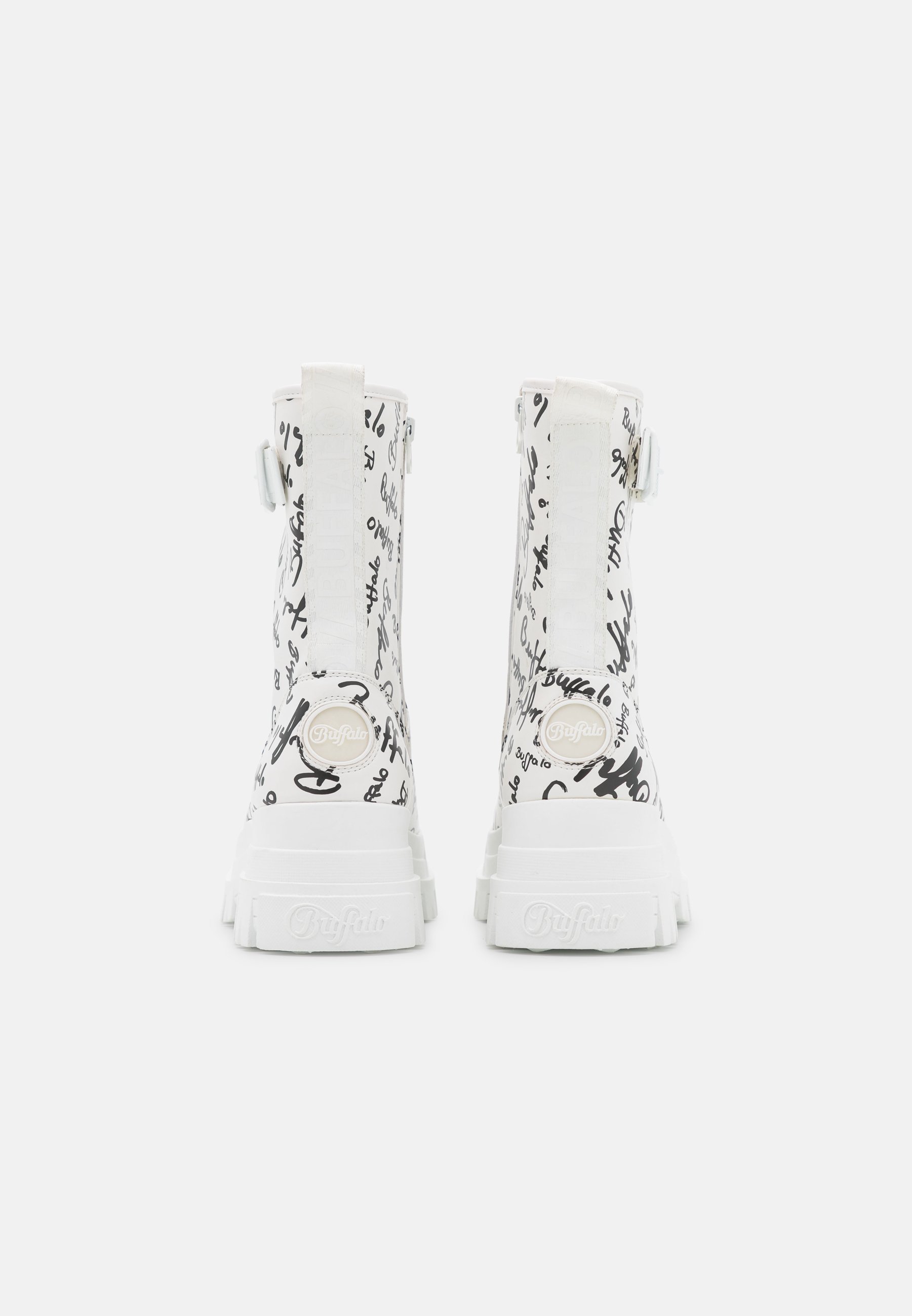 Buffalo VEGAN ASPHA RAIN LO - Botas de agua - white/black/blanco -  Zalando.es