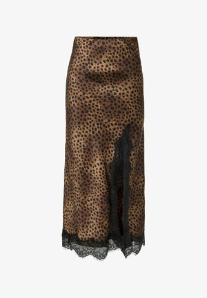 ONLY, SKIRT ONLMENUS SKIRT LONG SKIRT - Jupe longue - black