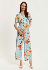 Liquorish FLORAL PRINT WITH WIDE LEGS - Jumpsuit - multi coloured