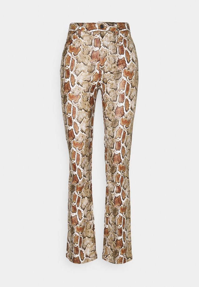 FAUX STRETCH PANTS - Trousers - maple multi