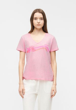 MOLOKAÏ TEE - Μπλουζάκι με στάμπα - soft pink hawaii