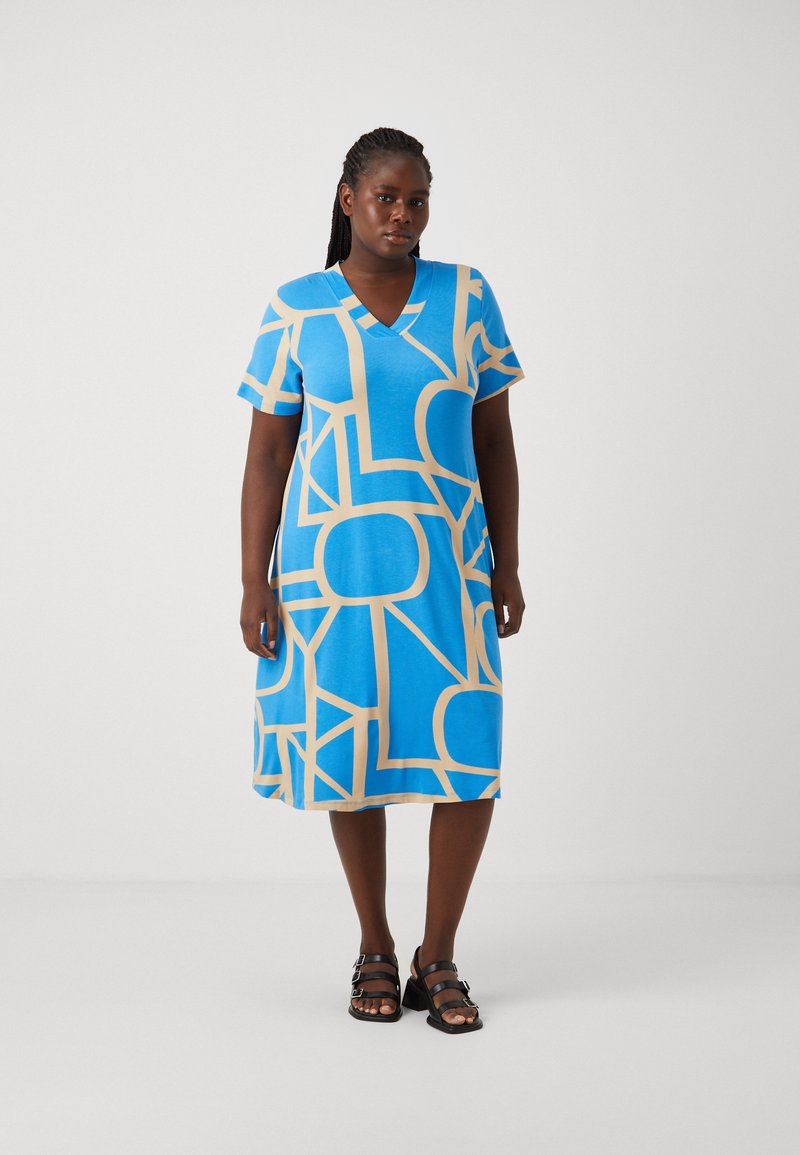 ONLY Carmakoma CARFYRLA LIFE - Jerseykjole - french blue