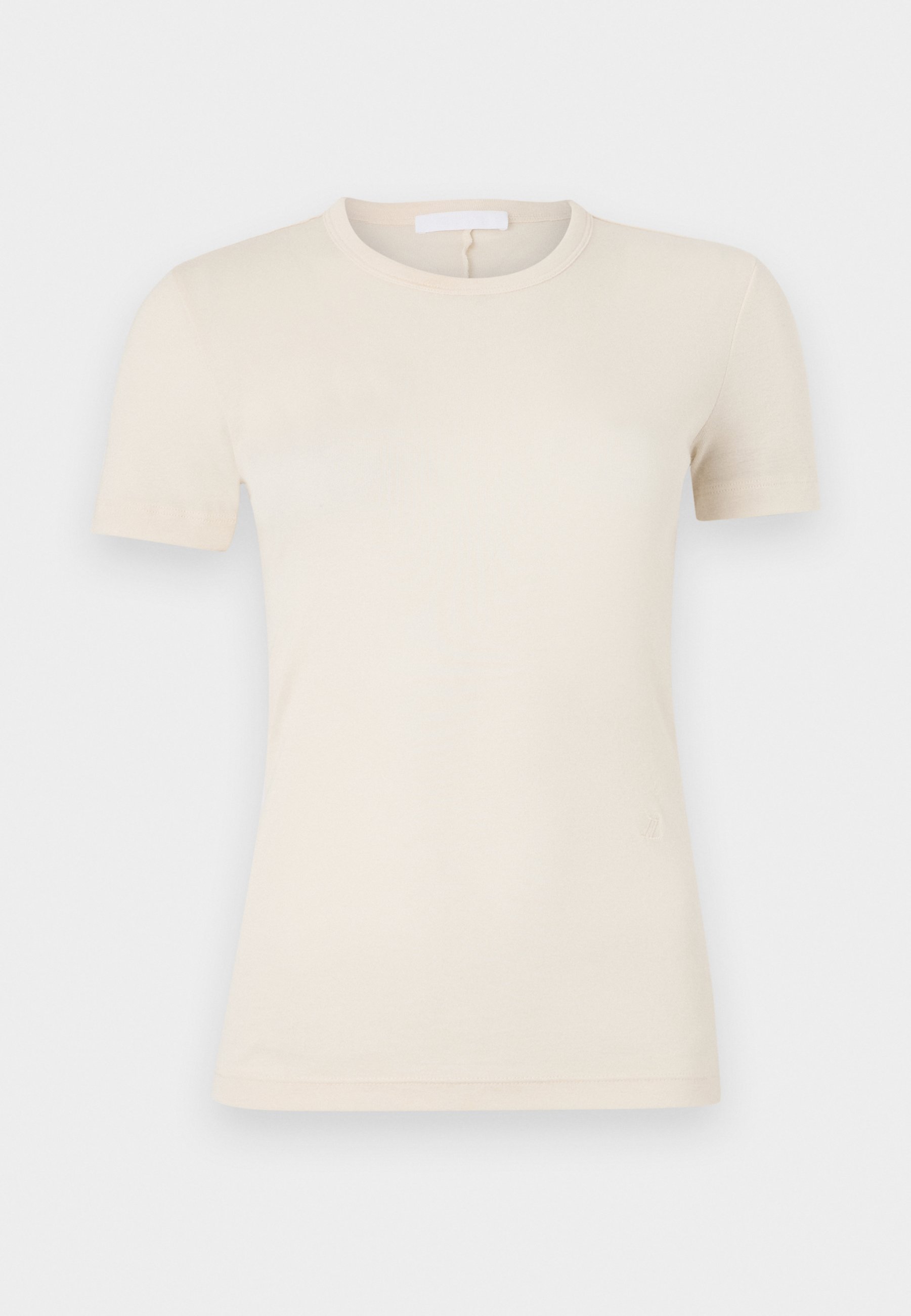 ★HELMUT LANG★ Front Logo Short Sleeve T-Shirt Beige N04HM5 Helmut Lang logo-embroidered T-shirt | Brown | FARFETCH