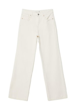 Stradivarius, D92 STRAIGHT WIDE JEANS - Jean droit - white