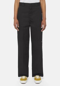 DOUBLE KNEE - Bukser - black