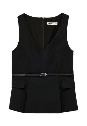 Koton, V NECK - Débardeur - black