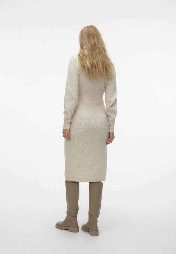 VMMVILLA O NECK  - Jumper dress - birch melange4