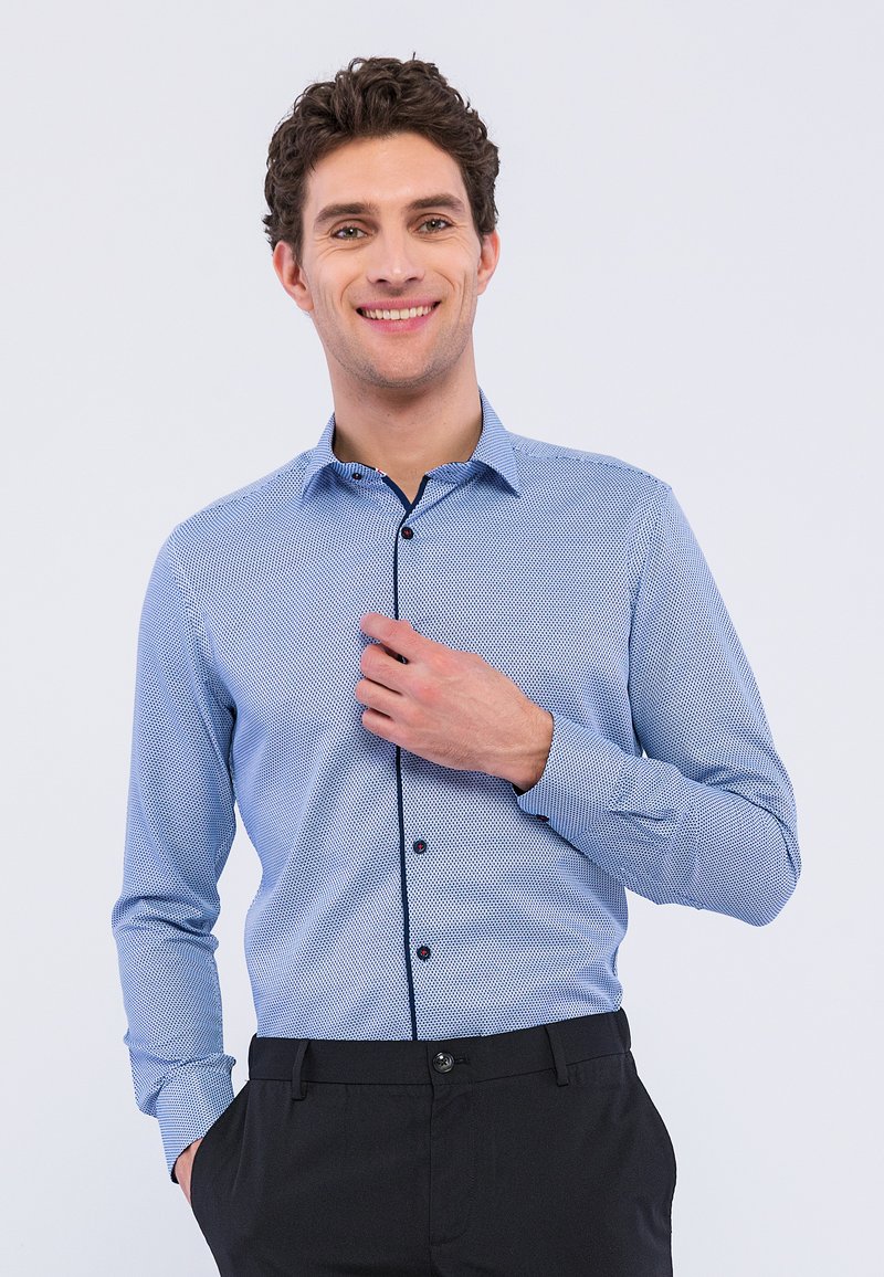Basics and More MIKE Skjorta navy/mörkblå Zalando.se