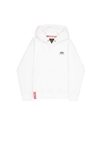 HOODY SMALL LOGO - Φούτερ με κουκούλα - white