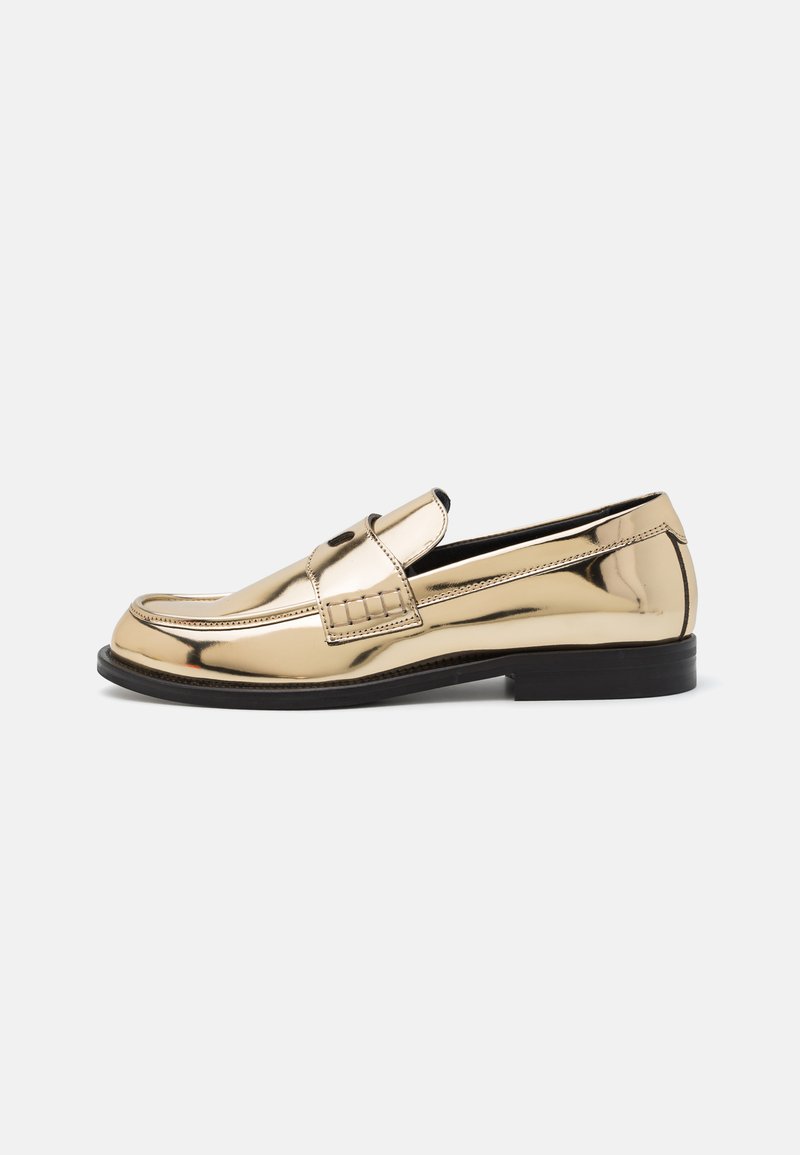 GCDS WIRDO MIRROR LOAFERS UNISEX - Slip-ons - gold