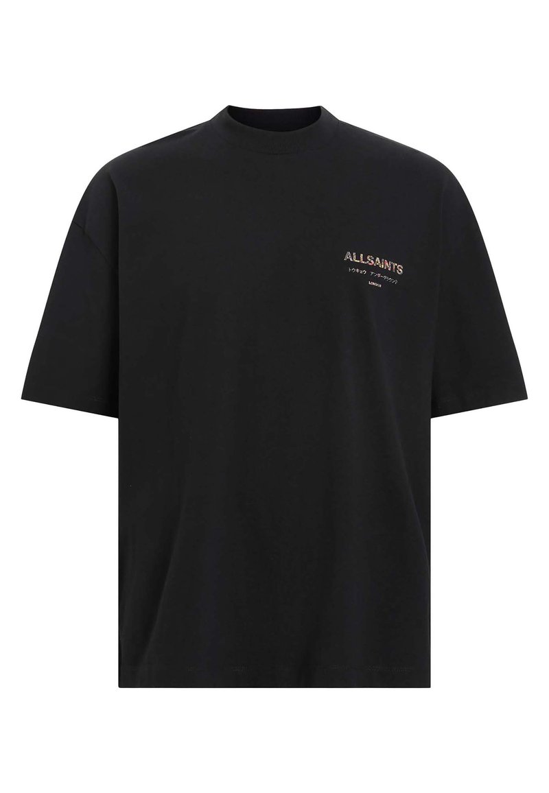 AllSaints T-shirt print zwart