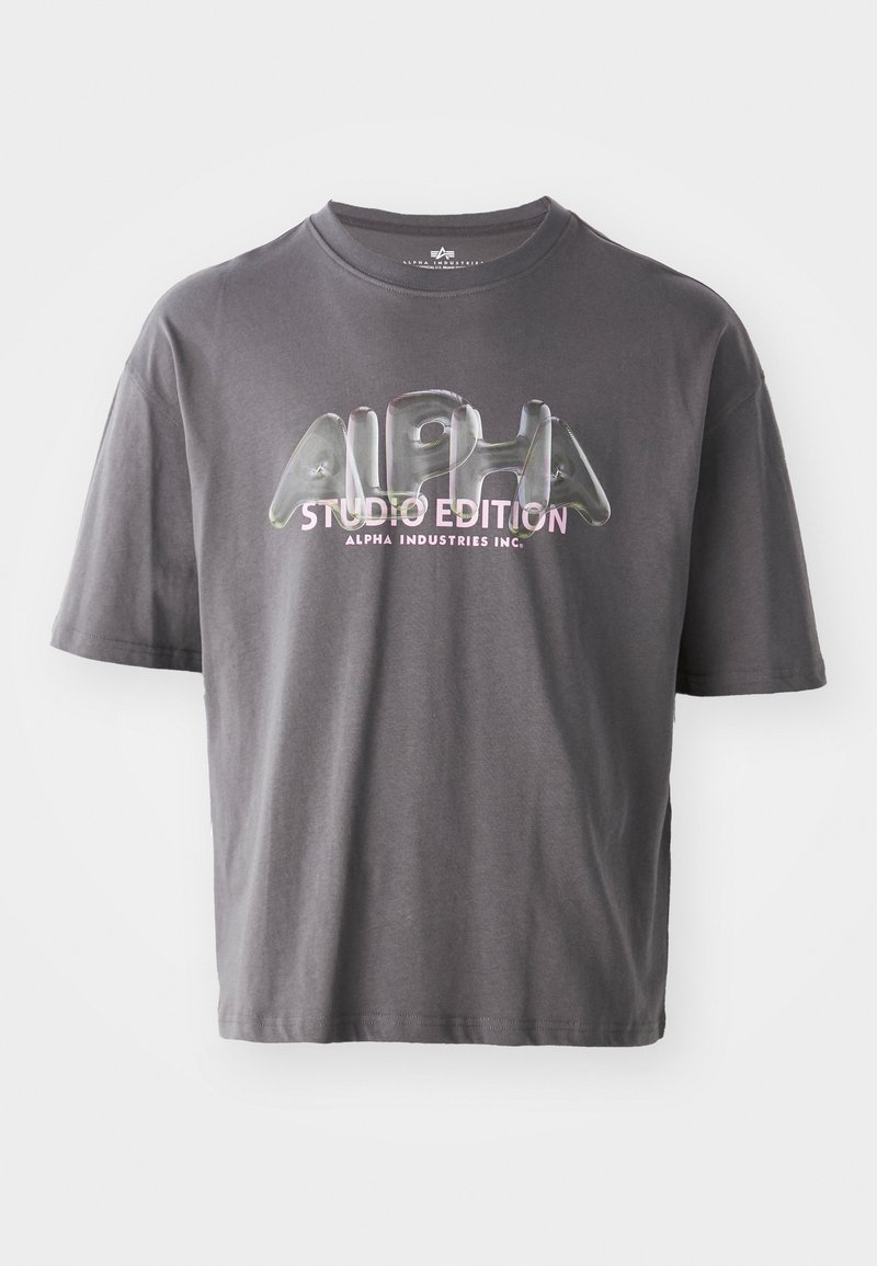 alpha industries T-shirt print grijs