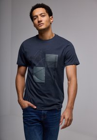 Street One MEN T-shirt print - blau