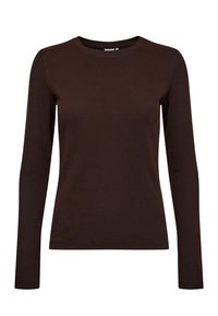 NURILEY LS - Pikkade varrukatega topp - black coffee