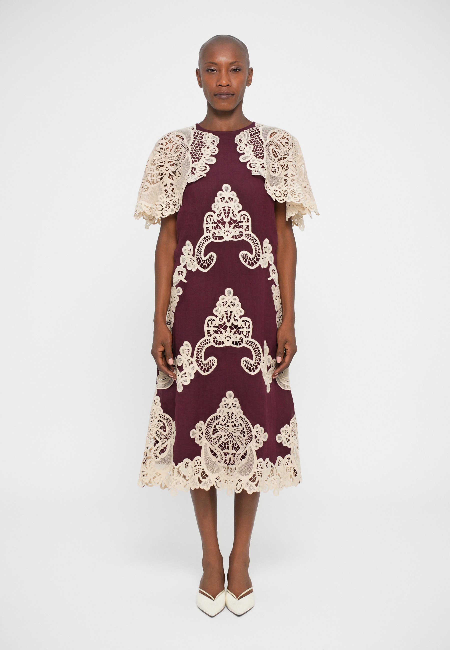 Sea MEDINA DRESS - Day dress - burgundy/bordeaux - Zalando.ie