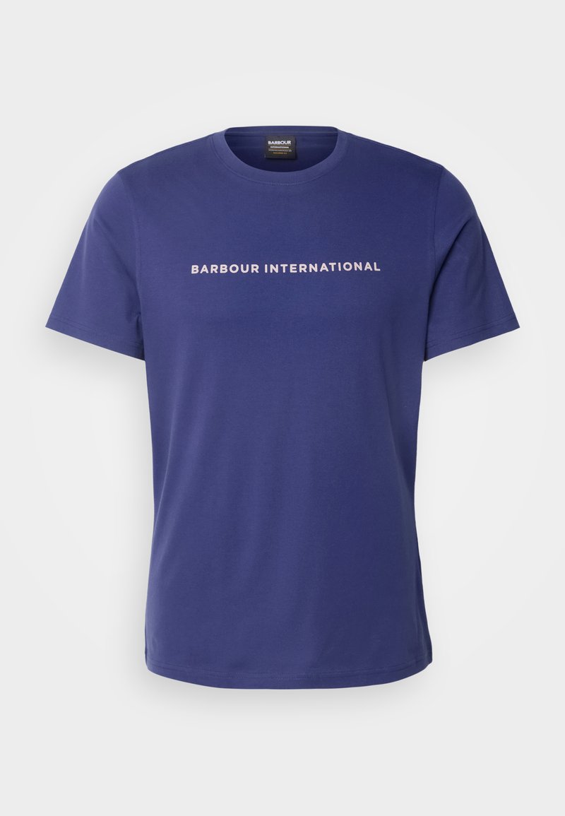 Barbour International T-shirt print blauw