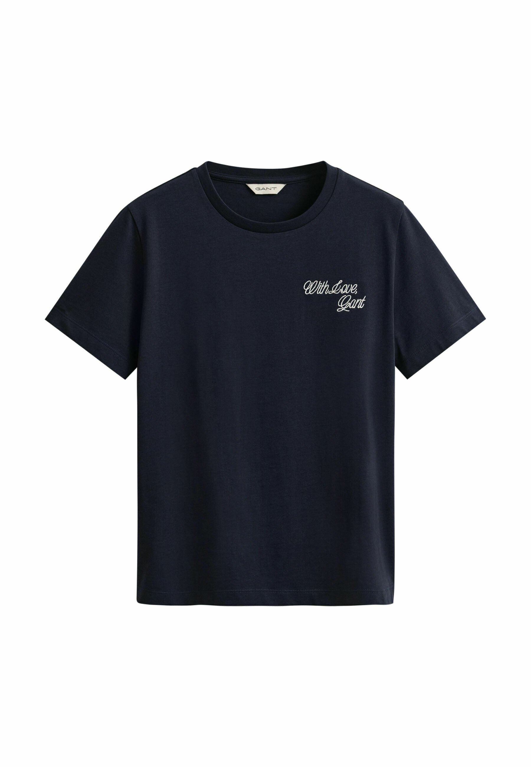 GANT GRAPHIC - Triko s potiskem - evening blue