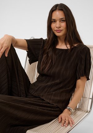 Kaffe, KAINES PLISSÉ - Blouse - coffee bean