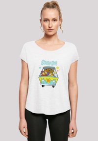 F4NT4STIC SCOOBY DOO MYSTERY MACHINE GROUP - T-shirts print - white