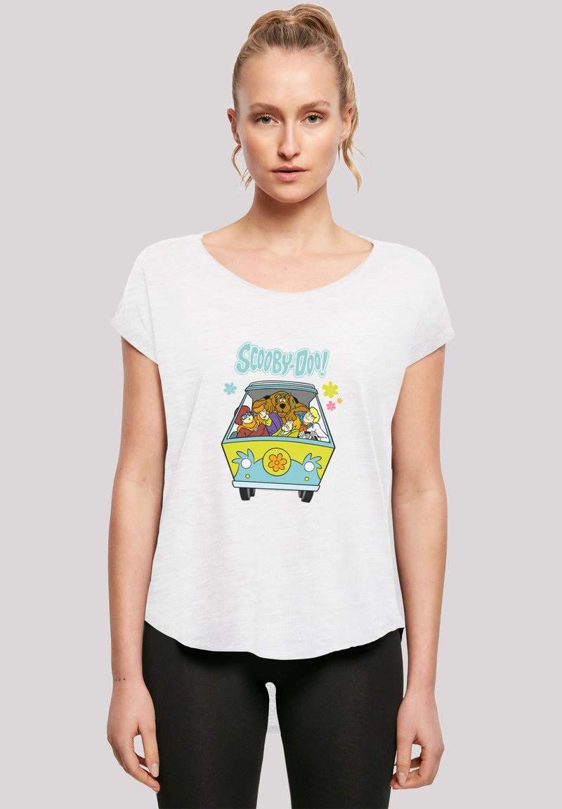 F4NT4STIC SCOOBY DOO MYSTERY MACHINE GROUP - T-shirts print - white