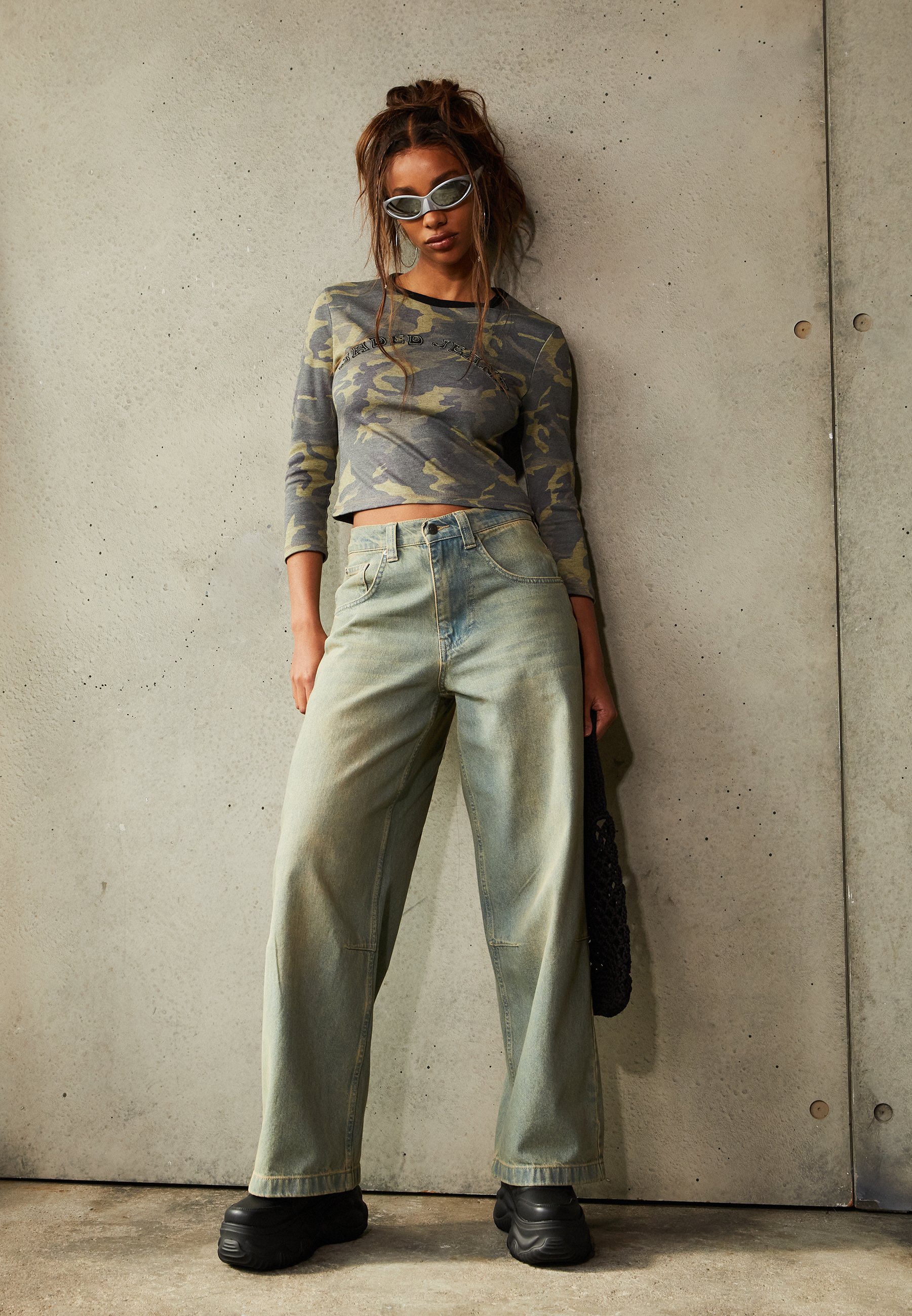 Jaded London LIGHT WASH COLOSSUS - Relaxed fit jeans - blue - Zalando