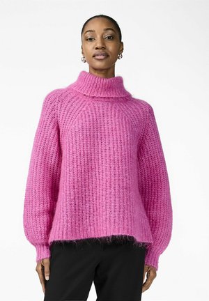 YASLAMBI - Strikkegenser - fuchsia fedora