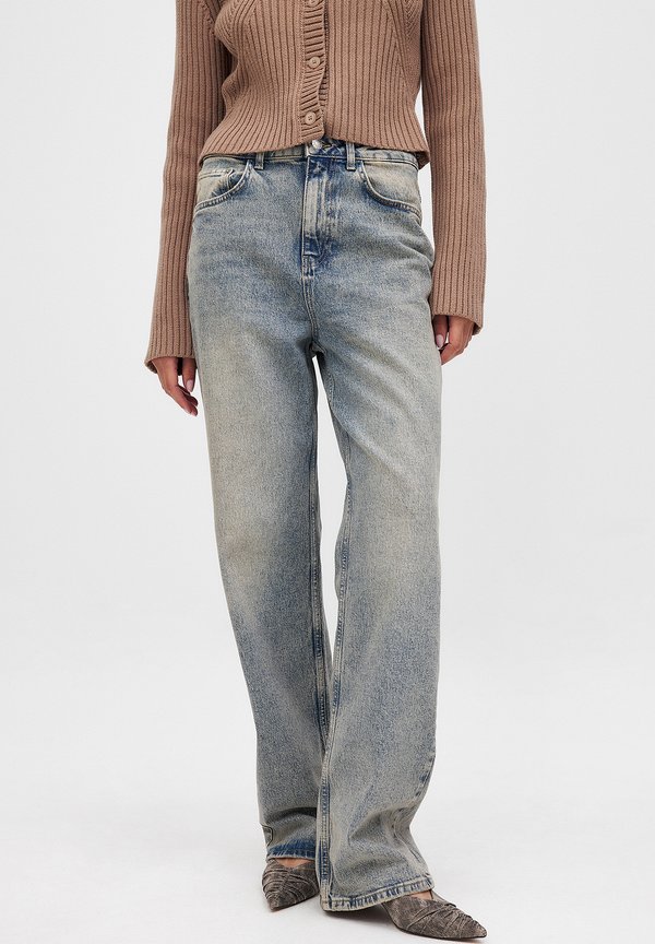 MIT HOHER TAILLE - Jeans Straight Leg