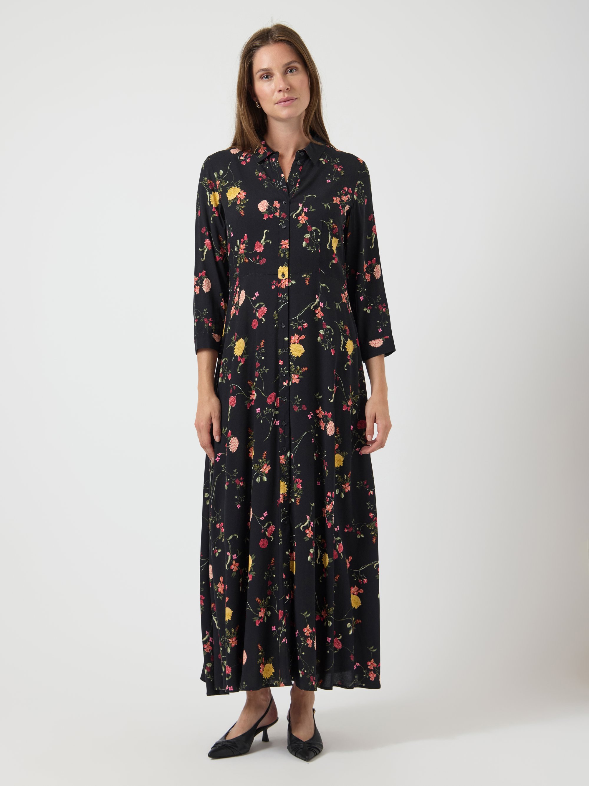 YAS YASSAVANNA Blousejurk black/zwart