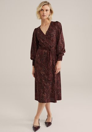 WE Fashion Day dress - burgundy red