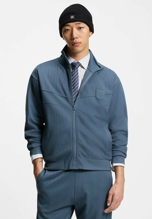 DAVRONTO - Zip-up sweatshirt - open blue thirtysix