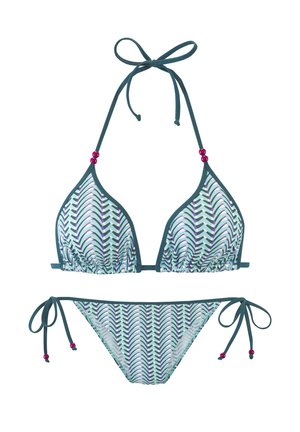 SET - Bikini - blau bedruckt