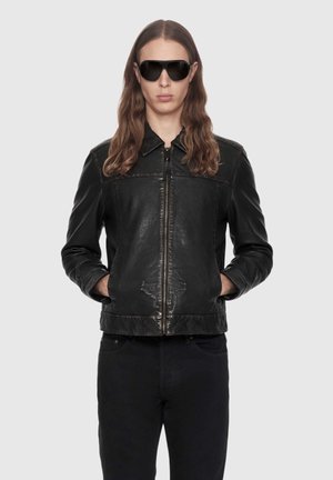 AllSaints, OAKLAND JACKET . - Leather jacket - black brown