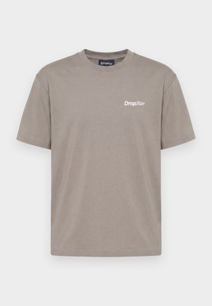 Dropsize, HEAVY YESTERDAY - T-shirt imprimé - simply taupe