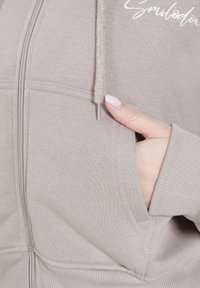 Smilodox Sweater met rits - hellbraun