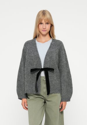 NMSUTTON OPEN TIE  - Gilet - dark grey melange/black