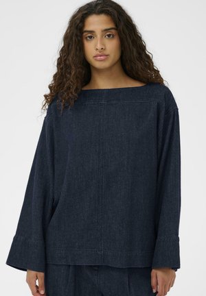 CHAMAN - Blúzka - dark blue denim