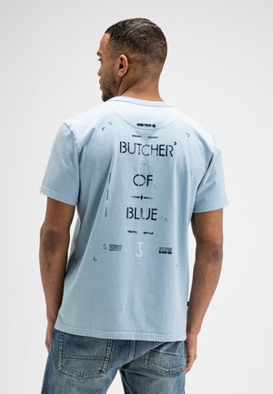Butcher of Blue, BUTCHER OF BLUE T-SHIRTS S/S ARMY LT STENCIL TEE - T-shirt print - shark blue
