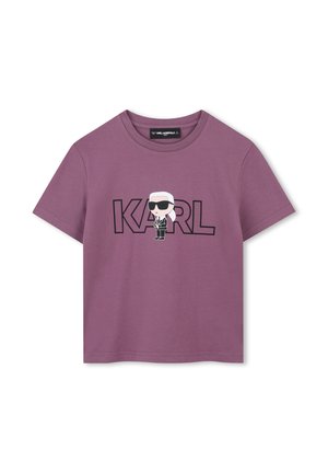 SHORT SLEEVES - Print T-shirt - violace