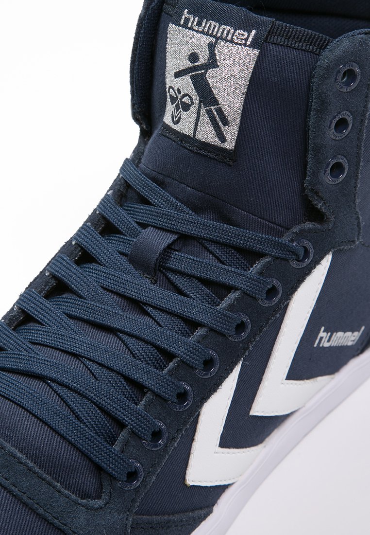 Sneakers Hummel Stadil High - Style Rétro Mixte - Toile Et Daim - Confection Cambodge