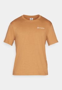 ICONS CREWNECK WITH SMALL LOGO - Trükipildiga T-särk - brown