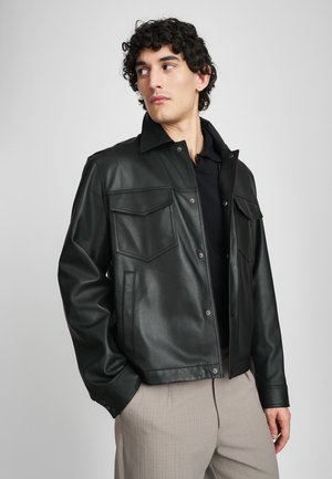 BLOUSON JACKET - Lederjacke - black