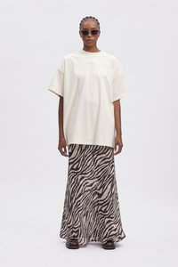 Gestuz ZOFIA SKIRT - Saia comprida - black/white