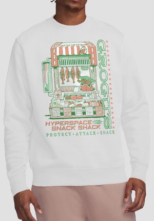Star Wars, THE MANDALORIAN  GROGU SNACK SHACK MARKET - Sweatshirt - white