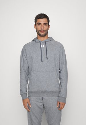 RIVAL HOODIE - Hanorac - castlerock light heather/white