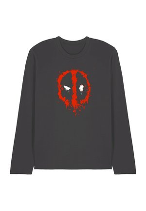 DEADPOOL PAINT LOGO - Langarmshirt - anthracite